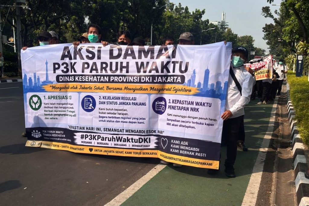 PPPK Paruh Waktu DKI Jakarta, Tuntut Gaji ke-13 hingga Pengangkatan Penuh Waktu